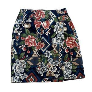 Breeches Women's Wrap Skirt ~ Blue ~ Floral